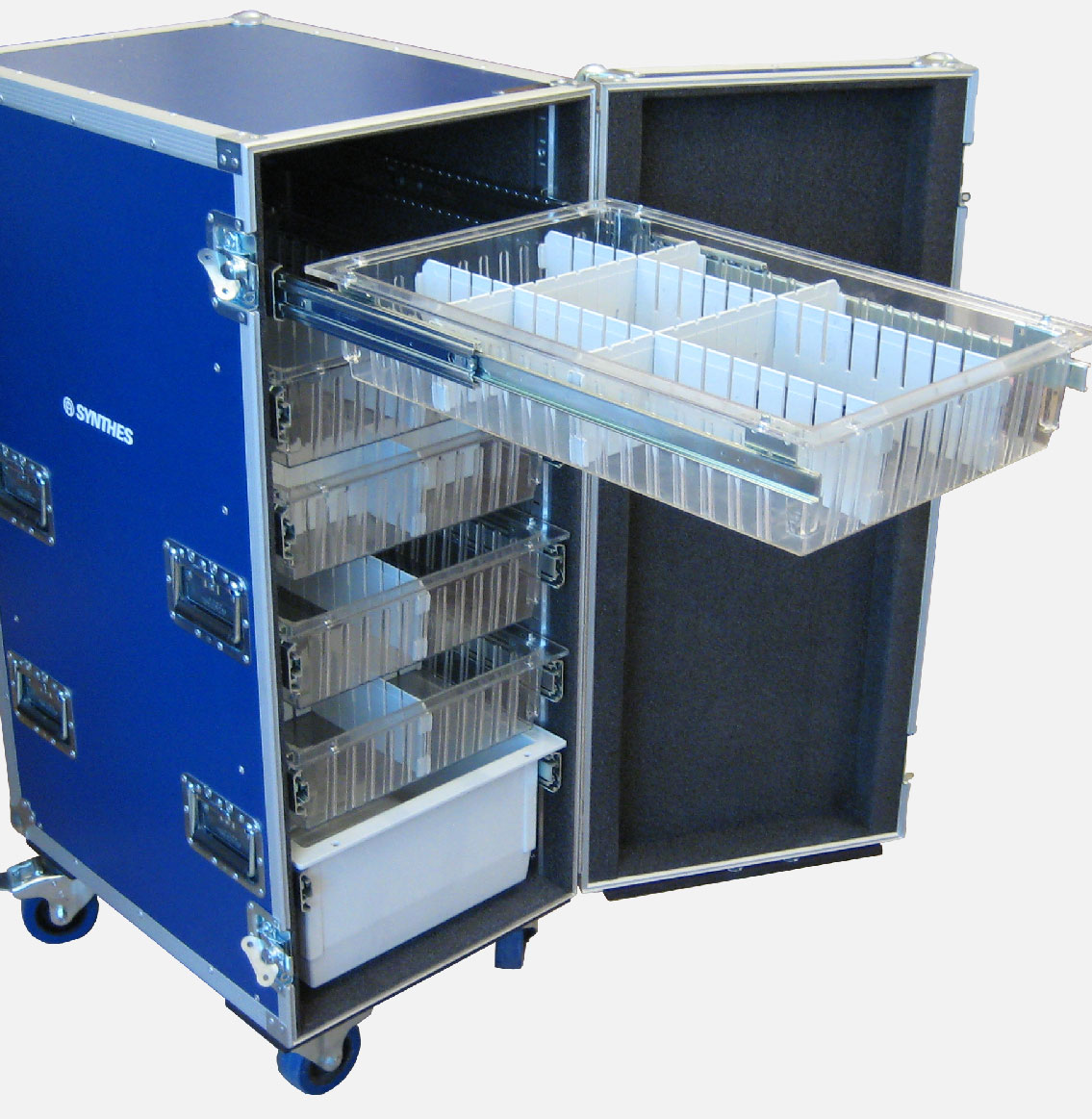 Flightcase with drawers