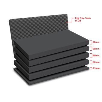 Peli Case 1650 Multilayer Foam Set