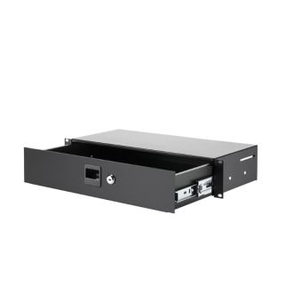 Rackschublade 2 HE - Stahl