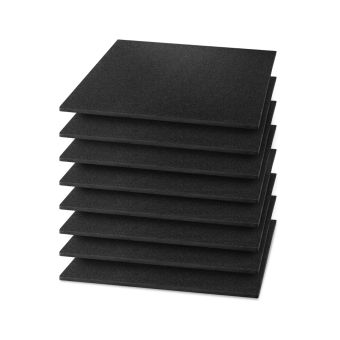 8er Pack Plastazote® LD29 Schaumstoff Schwarz – 600 × 500 mm