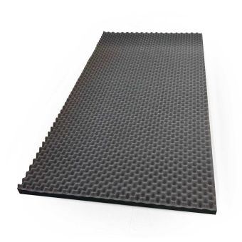 Noppenschaumstoff PU23 Anthrazit – 2000 × 1200 mm