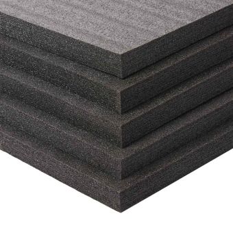 Multilayer Schaumstoff - Schwarz - 600 x 400 mm