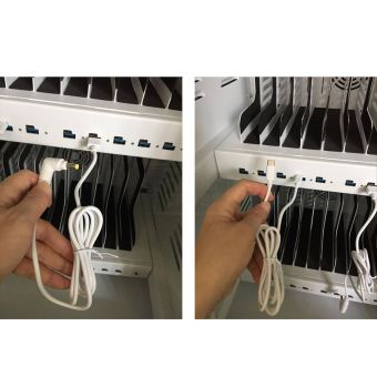 20 x Tablet- & Laptop-Wagen mit USB-C-Ladegeräten