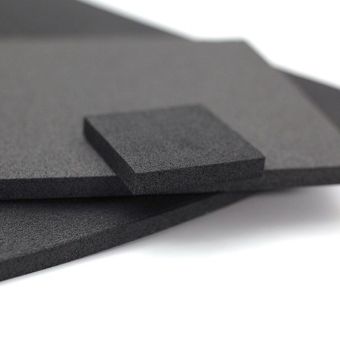 Plastazote® LD29 Schaumstoffplatte 2.000x1.200 mm - selbstklebend - Schwarz