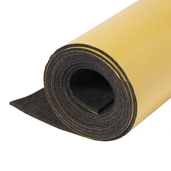 Plastazote® LD29 Schaumstoffplatte 2.000x1.200 mm - selbstklebend - Schwarz