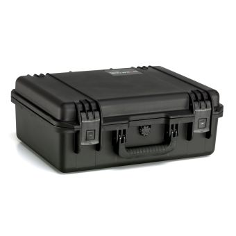 Ein geschlossener Peli Storm 2400 Case in schwarz