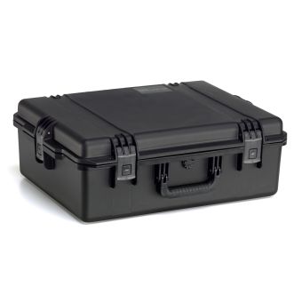 Ein geschlossener Peli Storm 2700 schutzkoffer in schwarz