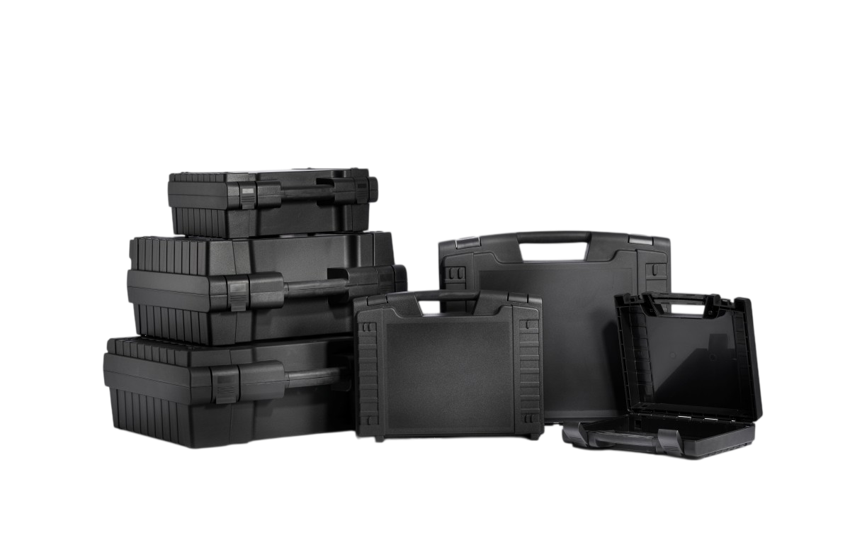 Guardique Heavy-Koffer — robuster Plastikkoffer mit Schaumstoffeinlage