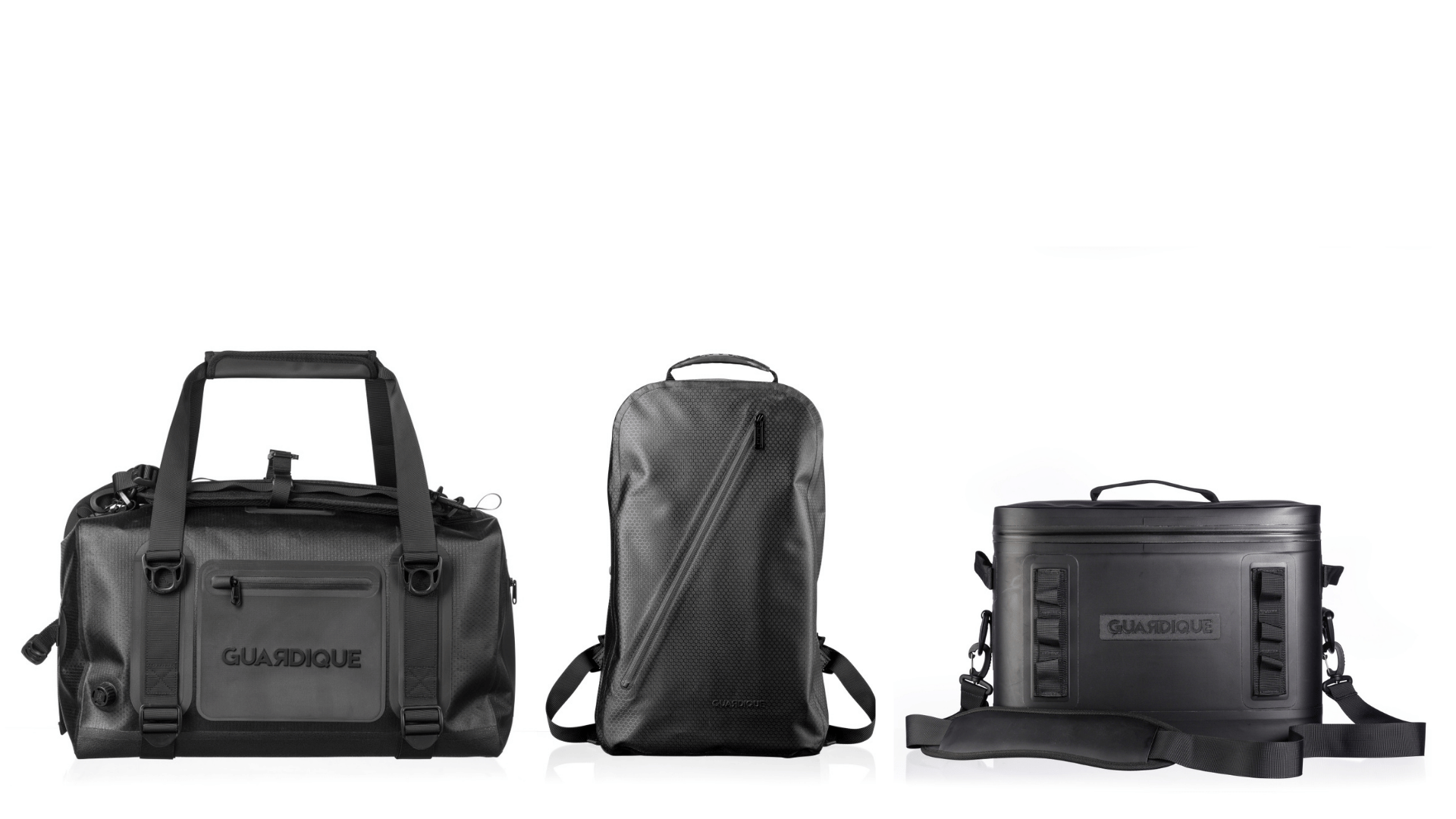 Custom welded products — waterproof duffel bag, backpack, and cooler box in TPU material