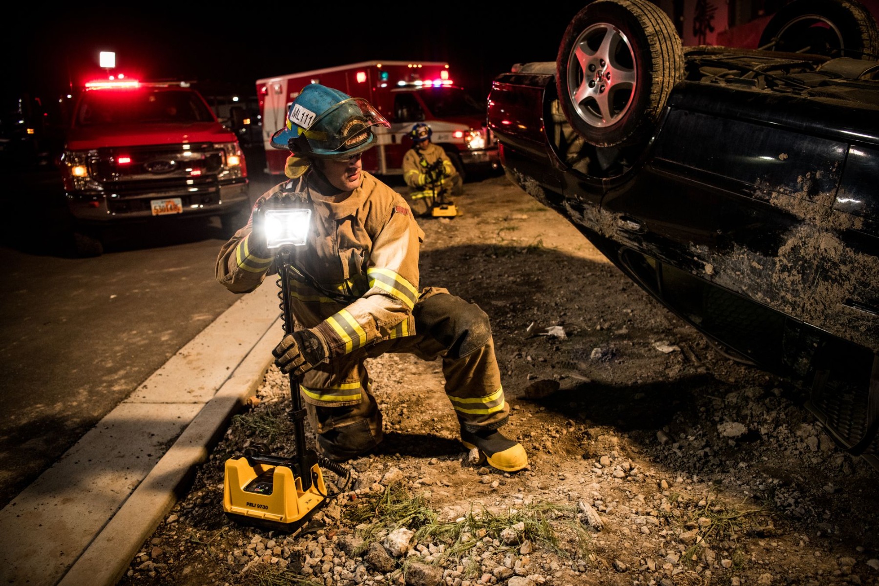 Peli RALS ATEX area lighting for fire service and rescue