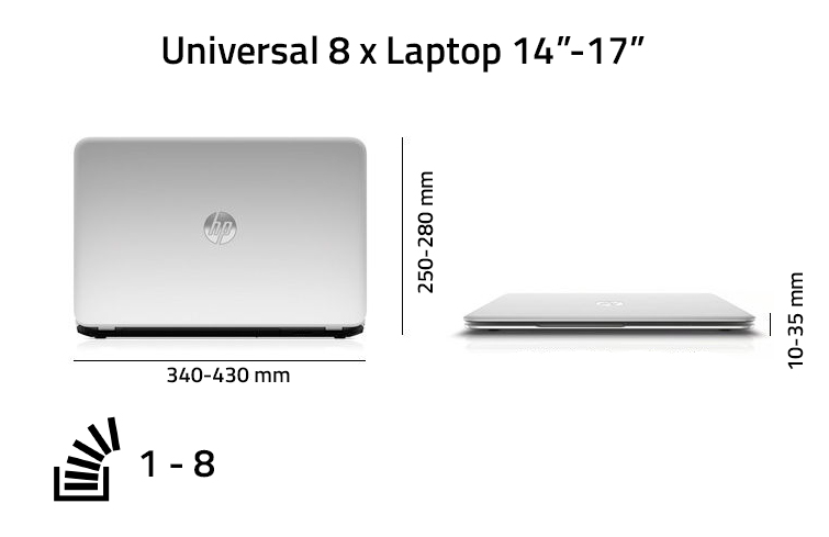 8 x Multiple Laptop Case