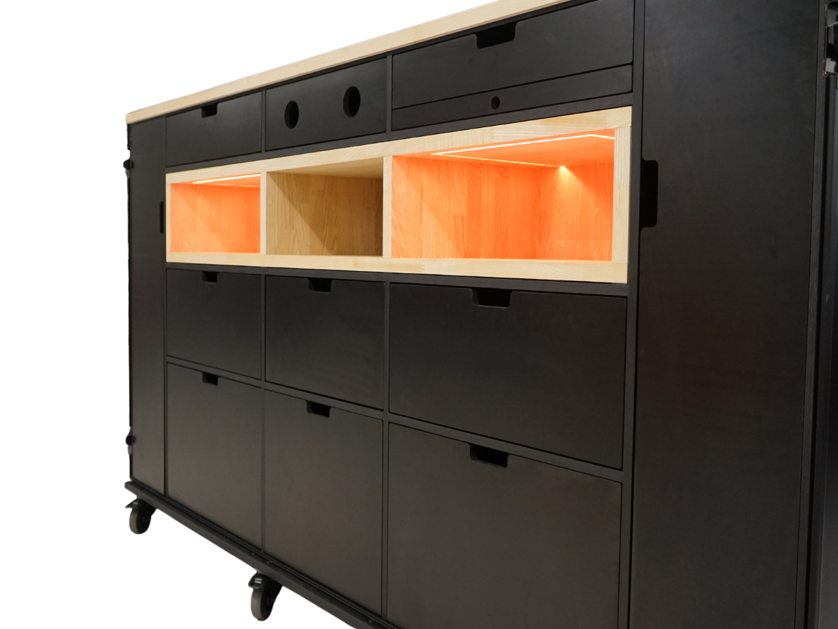 LED lighting in shelves