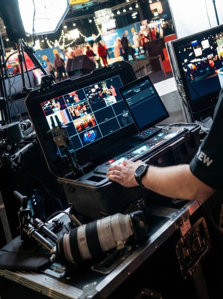 High Performance Cases - Peli Case with integrated electronics for live event production