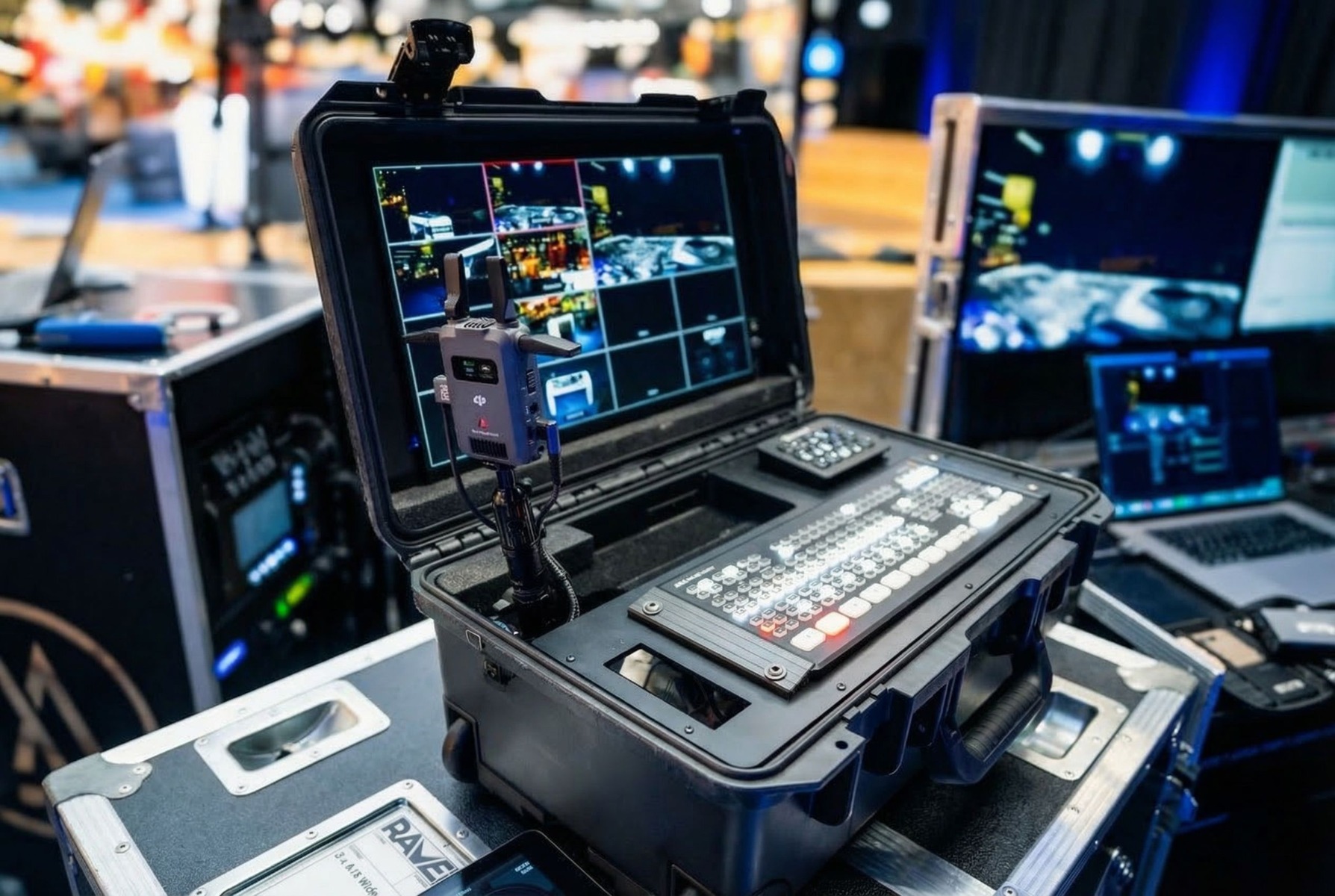 Maßgefertigtes Flightcase mit integrierter Elektronik und Steuerung