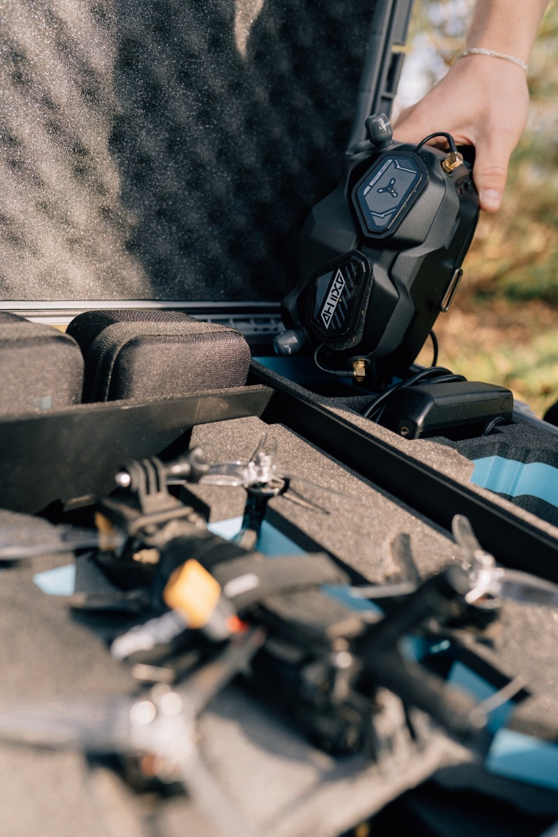 FPV drone case with goggles