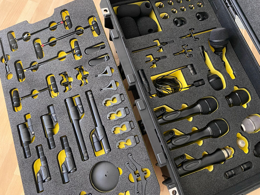 Peli Case or case with custom foam cut interior